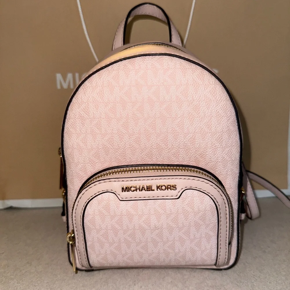 Michael Kors Jaycee Blush Pink Backpack - Picture 7 of 7
